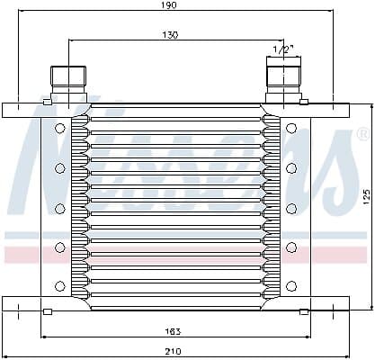 Nissens Oljekylare, motor 90063