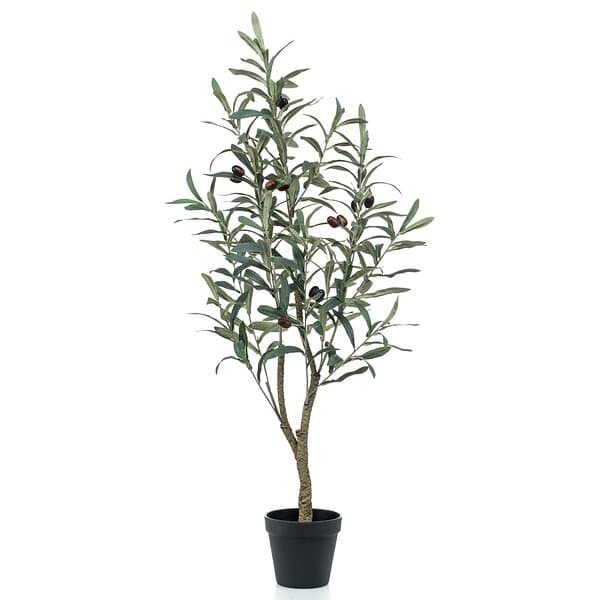vidaXL Emerald Konstväxt olivträd 90 cm i plastkruka 435921