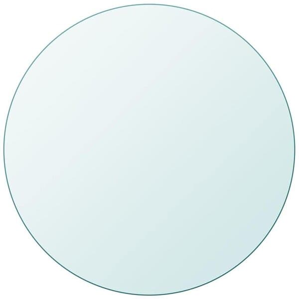 vidaXL Bordsskiva härdat glas rund 400 mm 243625