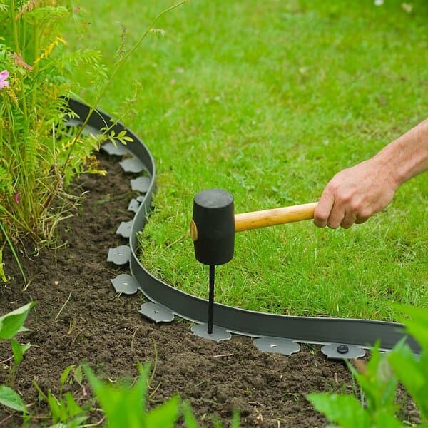vidaXL Nature Jordspett 10 st 20 cm svart 446393