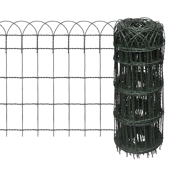 vidaXL Rabattkant pulverlackerat järn 10x0,65 m 141073