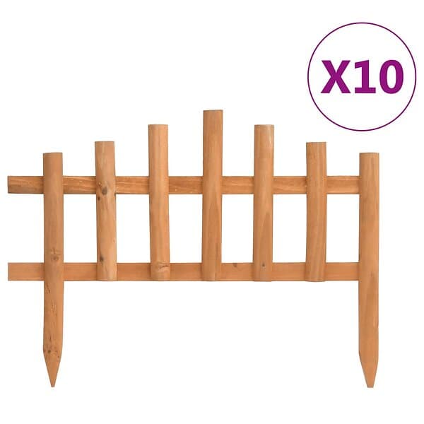 vidaXL Rabattkanter 10 st granträ 4,4 m 314846
