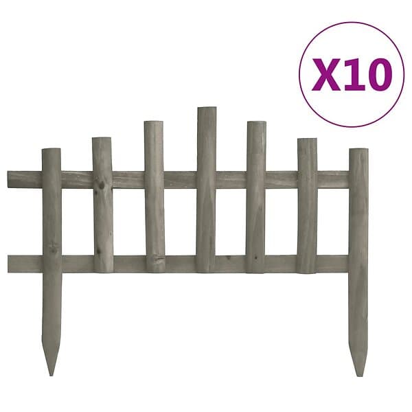 vidaXL Rabattkanter 10 st granträ 4,4 m 314847