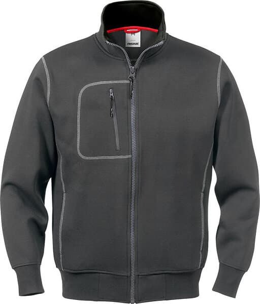 Fristads Sweatshirtjacka M.Grå S