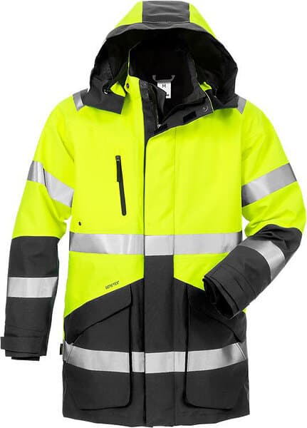 Fristads Vinterparkas Varsel Gul/Svart L