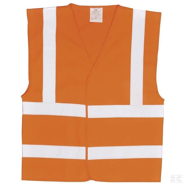 Varselväst EN20471 orange klass 2:2 storlek L/XL