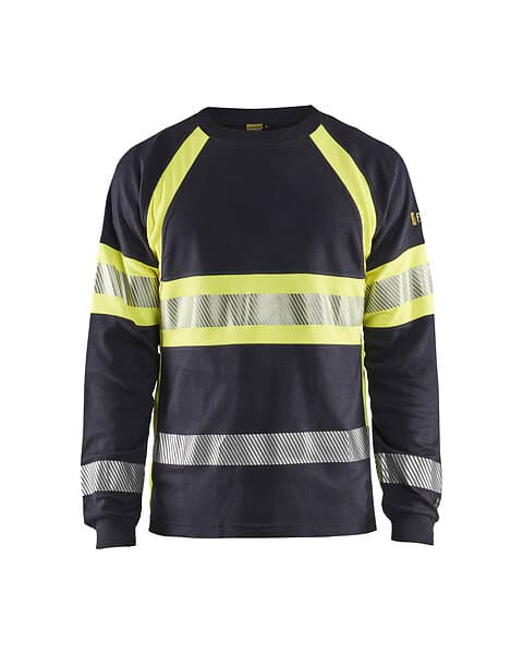 Blåkläder T-shirt 34841761 Marinblå/Varselgul Stl XL