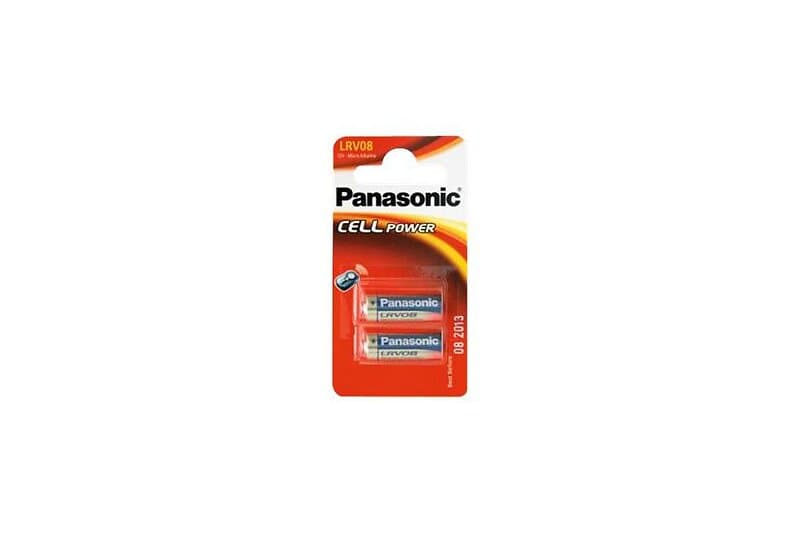 Panasonic LRV08L/2BE batteri 2 x LR-V08 Alkalisk