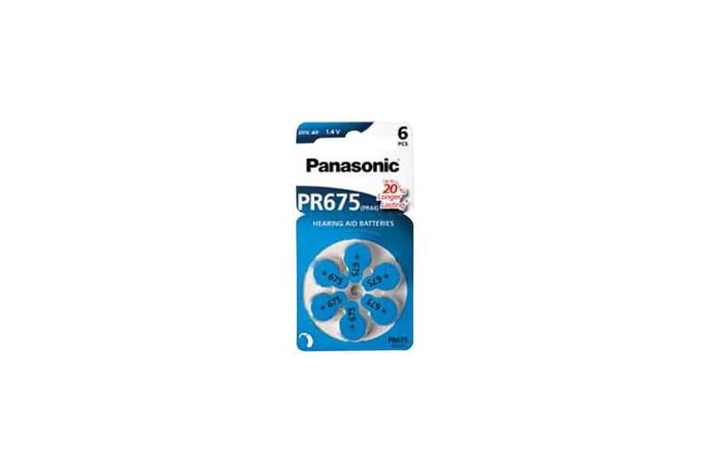 Panasonic PR675 batteri 6 x PR44 Zink-luft