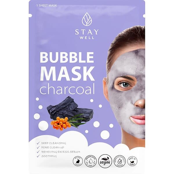 STAY Well Deep Cleansing Bubble Mask Charcoal 1 pcs 20g