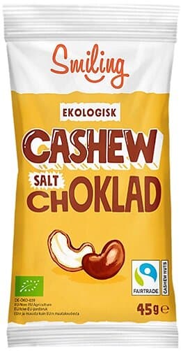 Smiling Cashew Salt Choklad 45g