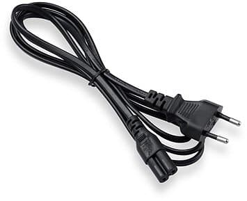 ON Euro 2-pin power cable 1,5m black