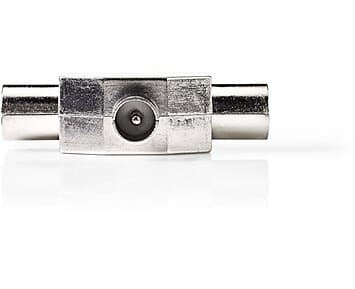 Nedis Coax Adapter Coax Hane 2x Coax Hona Silver
