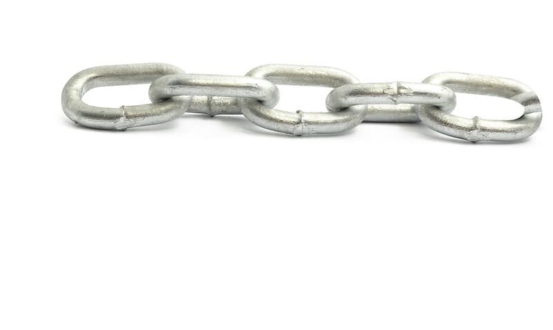 Habo Kätting Varmgalv 6mm Kort Länk 2m SB