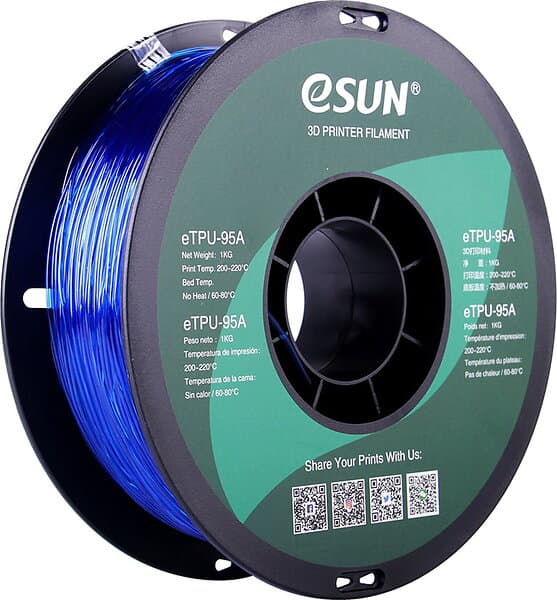eSUN eTPU-95A Transparent Blue