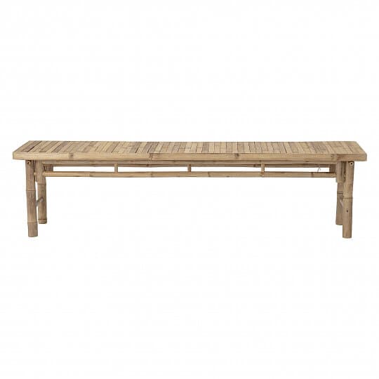 Bloomingville Rektangulär Sole Trädgårdsbänk Naturlig Bambu (180 x 45 cm)