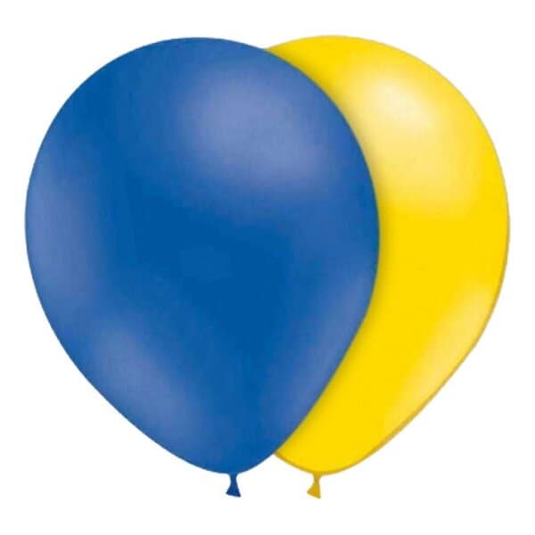 Ballongkungen Ballonger Blå/Gula 10-pack