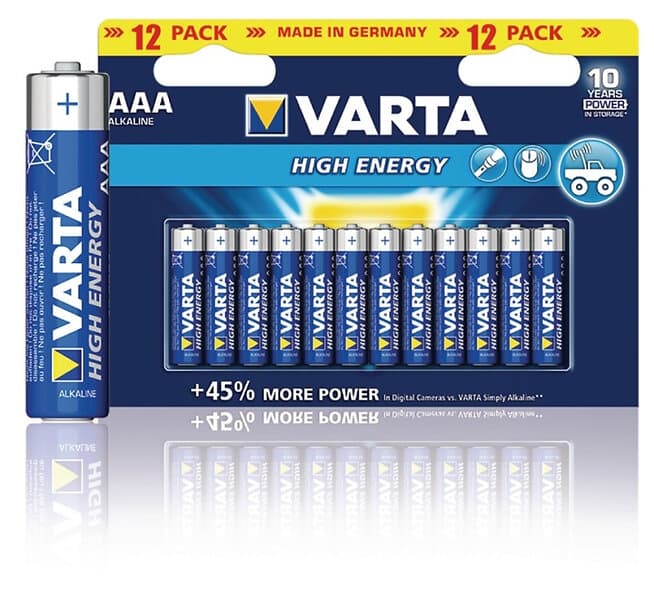 Varta Batteri Longlife Power Alkali Lr03/4903 Aaa 1,5V 12St