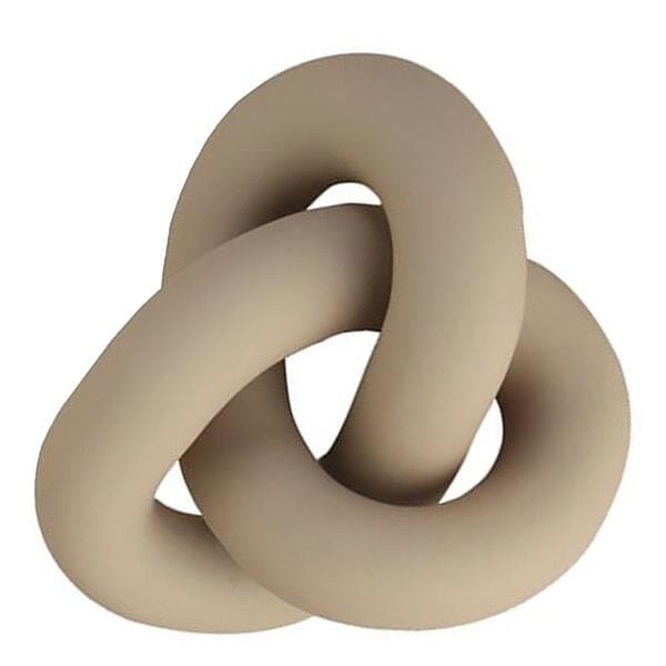 Cooee Design Knot Table Skulptur 6 x 11,5 x 9 cm Sand