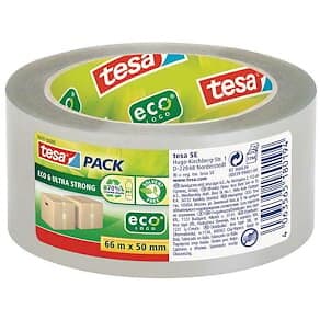 Tesa Packtejp Ultra Eco 50mmx66m Klar 6rl