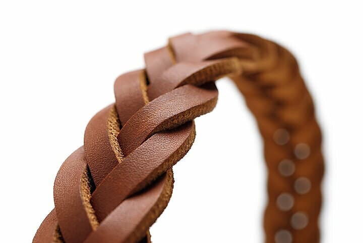 Hunter Solid Education Special Oxläderhalsband 55 Cognac