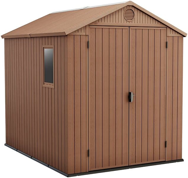 vidaXL Keter Förvaringsbod Darwin 6x8 brun 440518