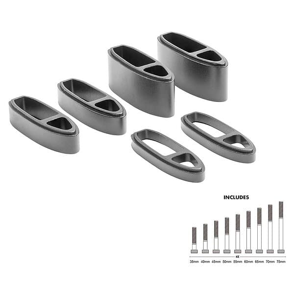 Profile Design A3a Low Riser Headset Spacers Kit Silver 5/10/20 mm