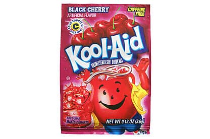 Cherry Kool-Aid Soft Drink Mix Black 3,6g