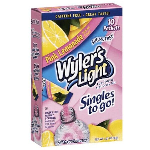 Pink Wylers Light Singles To Go Lemonade