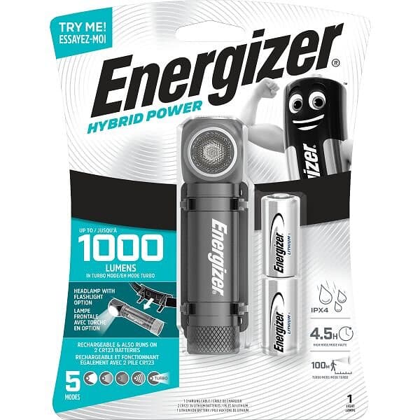 Energizer Hybrid Power Handlampa 1000 lm