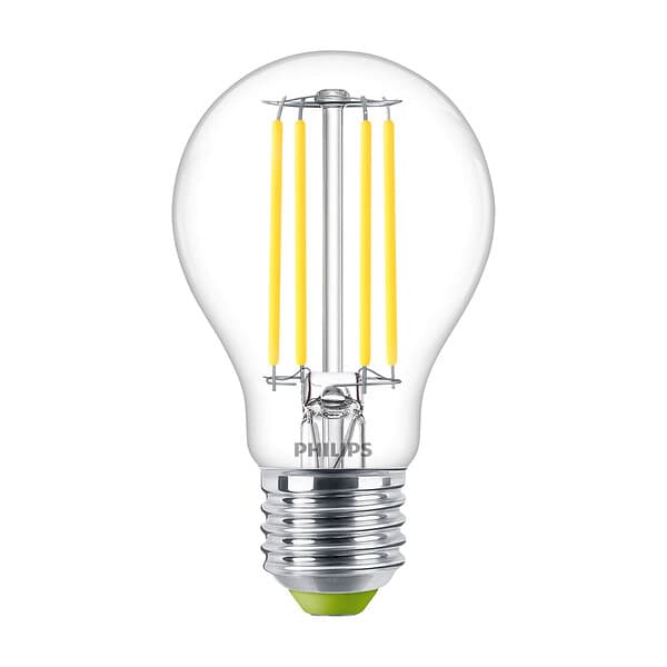 Philips LED-LAMPA E27 2,3W 4000K, KLART GLAS