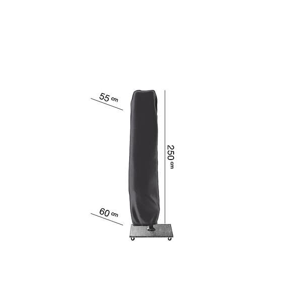 Platinum Parasollskydd svart 250x75 cm