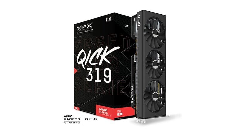 XFX Radeon RX 7800 XT Speedster QICK 319 Core Edition HDMI 3xDP 16GB