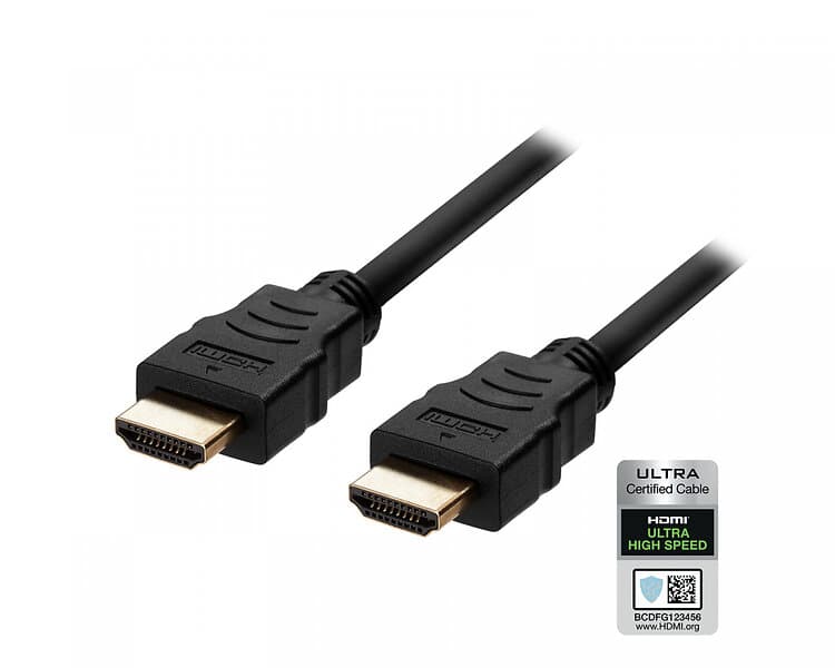 Deltaco Ultra High Speed HDMI-kabel 2,1 Svart 5m