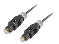 Lanberg Optisk Kabel 3 Meter (Toslink till Toslink) Svart