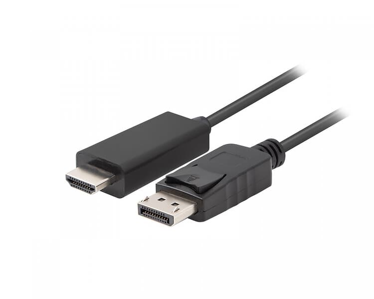 Lanberg DisplayPort till HDMI Kabel FHD Svart 1m