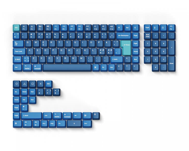 Keychron OEM Dye-Sub PBT Keycap Set Ocean Full Nordic