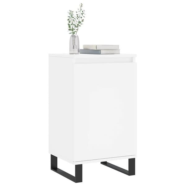 vidaXL Byråer 2 st vit 40x35x70 cm konstruerat trä 831069