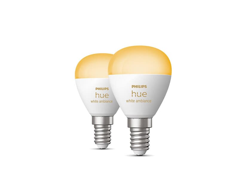 Philips Hue White Ambiance E14 25000 470 P45 2X 2P