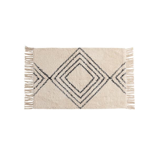 Venture Home Badrumsmatta Love Cotton 50*80-Rectangular-White/Black 19951-110