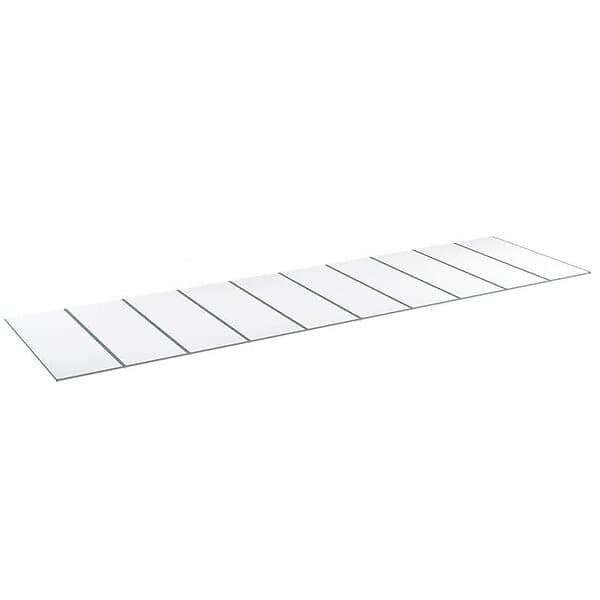 Halle Kanalplast 55 mm Isolux Opal Komplett Tak 55mm Kompl 10st 3500x1250 CZ55O10B