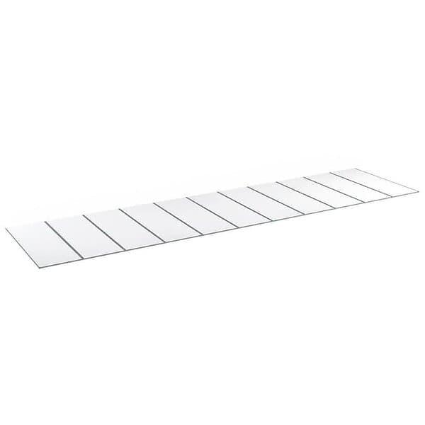 Halle Kanalplast 55 mm Isolux Opal Komplett Tak 55mm Kompl 11st 3000x1250 CZ55O11A