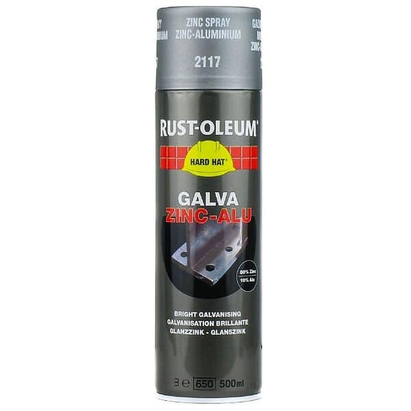 Rust-Oleum Zink/Alu Hard Hat Spray 500ml HARD HAT GALVA ZINK-ALU spray 2117-00