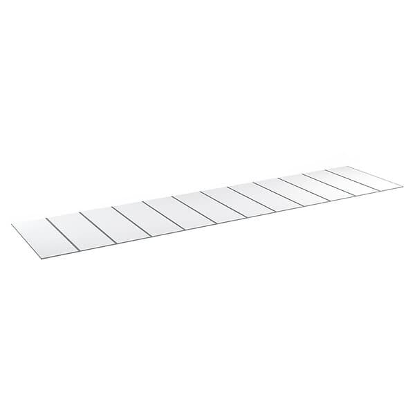 Halle Kanalplast 55 mm Isolux Opal Komplett Tak 55mm Kompl 12st 3000x1250 CZ55O12A