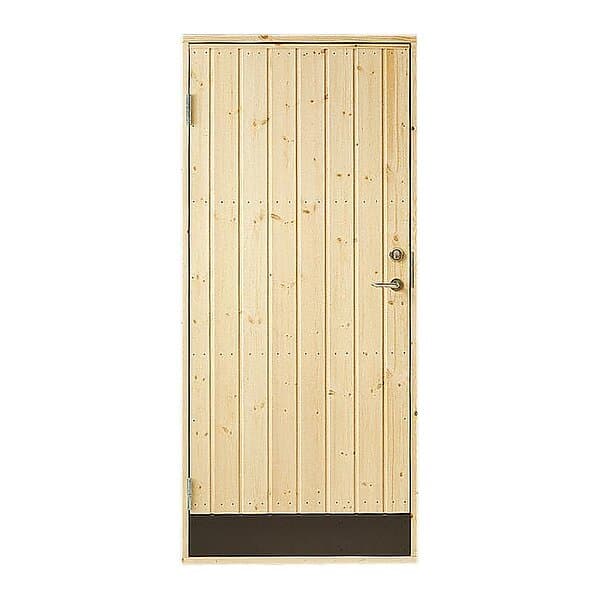 Jabo Förrådsdörr 10° Rak Dörr rak panel vänster 8x19 25501