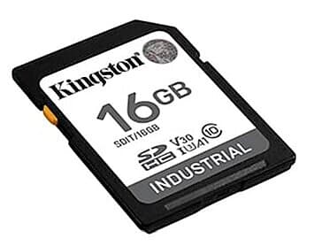 Kingston Industrial SDHC Class 10 UHS-I U3 V30 A1 16GB