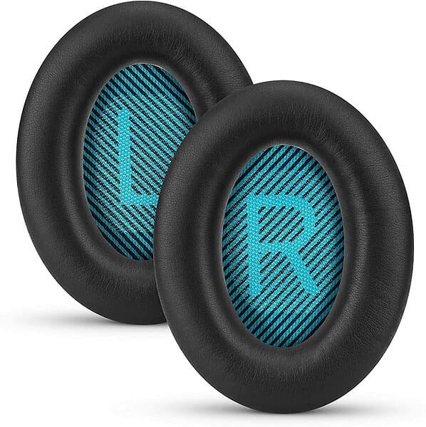Öronkuddar till Bose QC35 I/II, QC25, QC15, QC 2 Blå