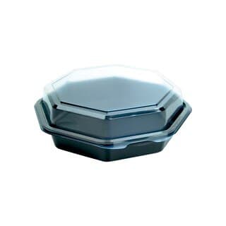 Duni Plastform Octaview PS Svart/Klar 640ml