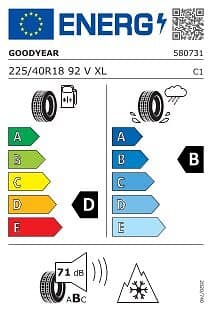 Goodyear UltraGrip 3 Performance 225/40 R 18 92V XL