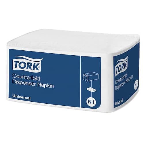 TORK Dispenserservett N1 1-lag Vit 33x30cm